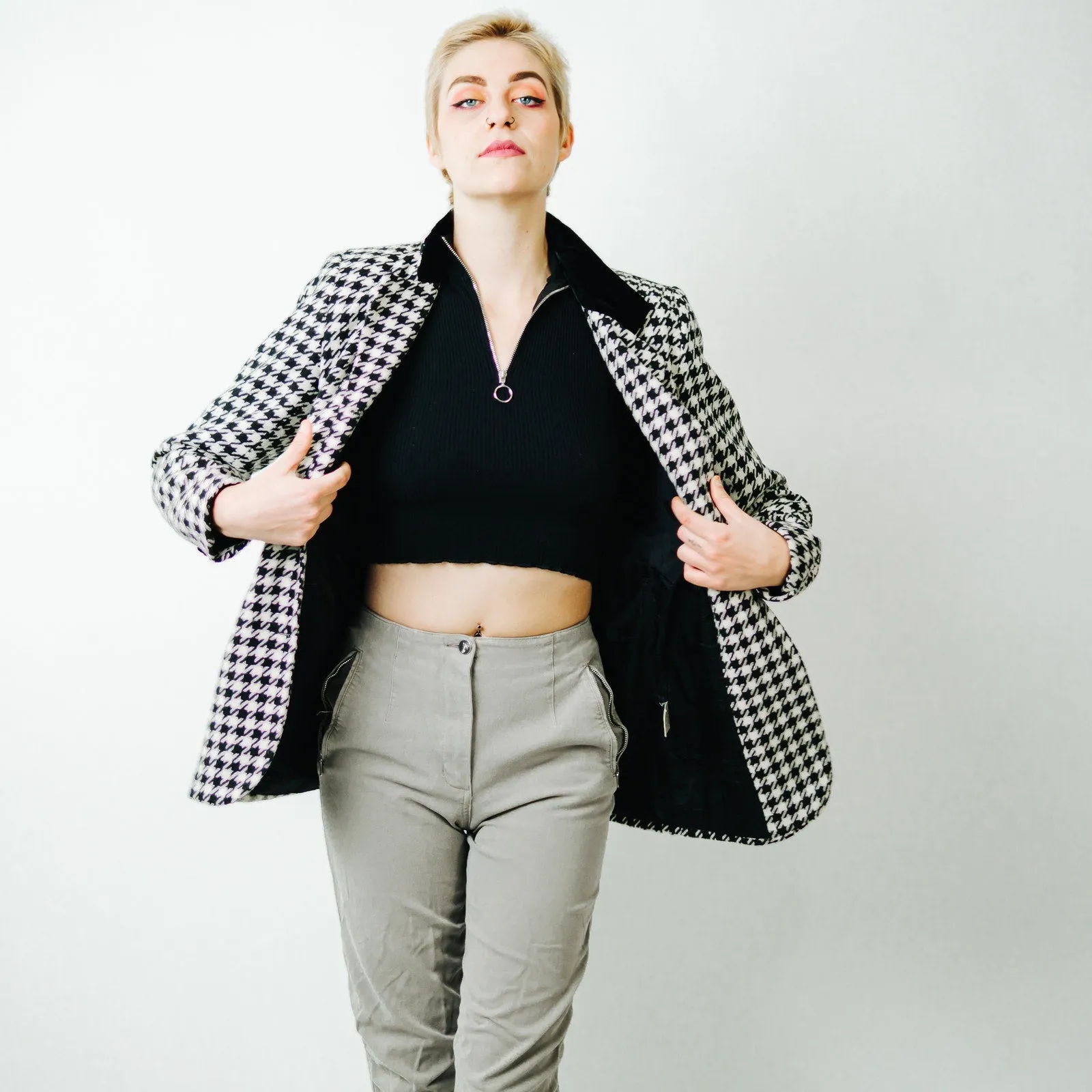 Hugo Buscati Milan Vintage Houndstooth Blazer -  10
