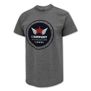I Support Star T-Shirt (Grey)