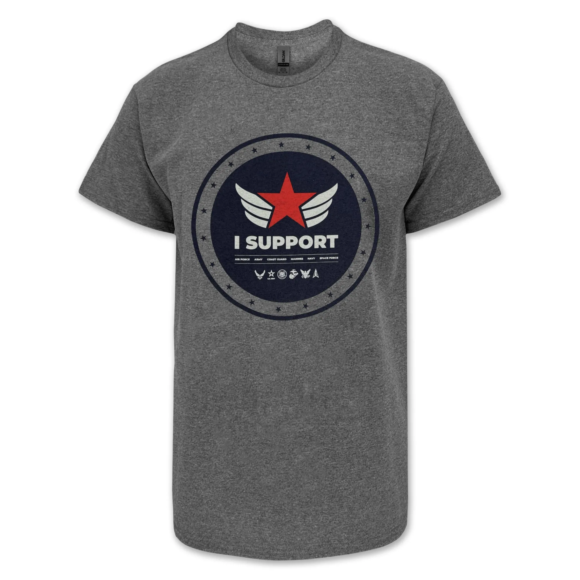 I Support Star T-Shirt (Grey)