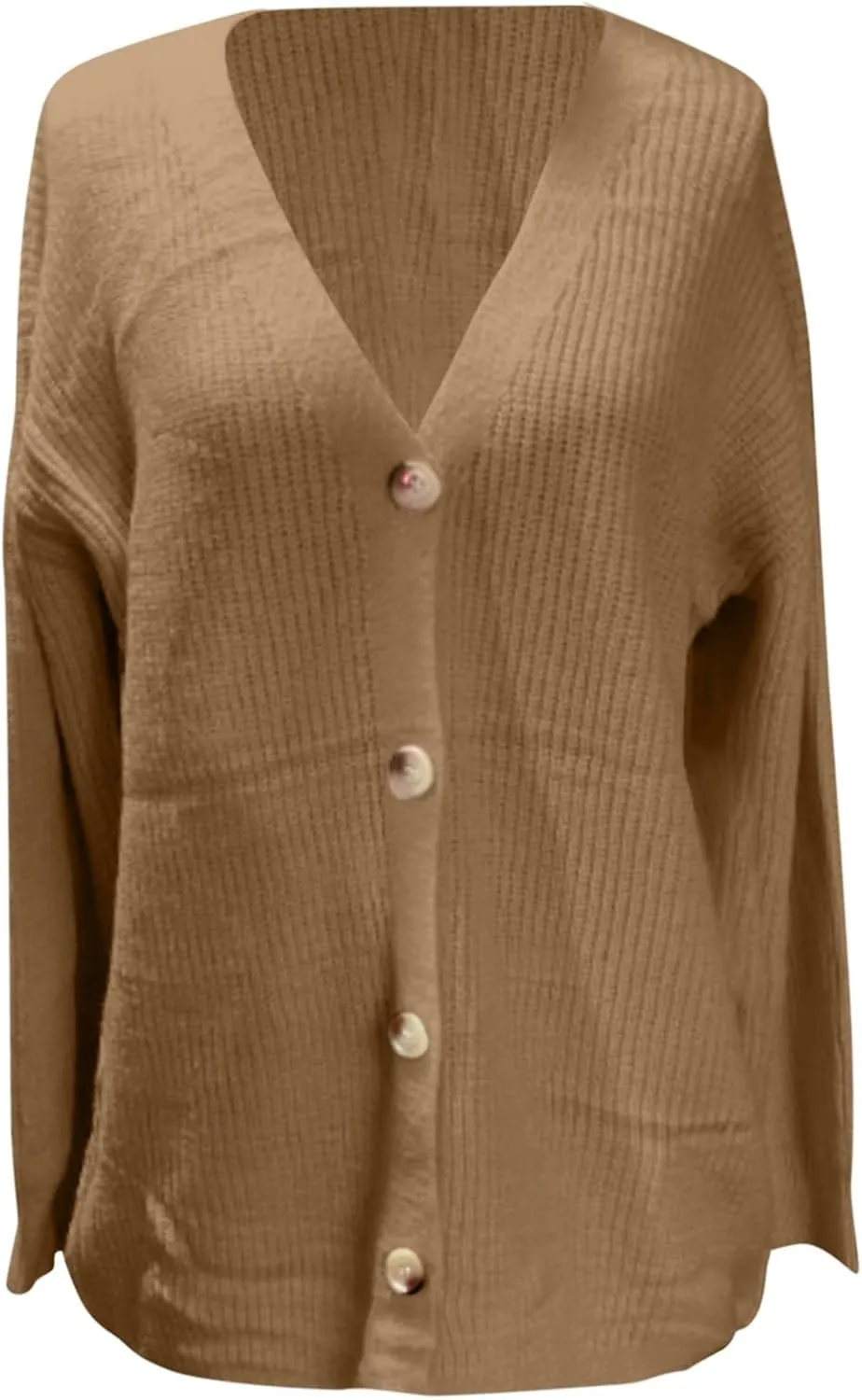 iLH Womens Leisure Knit Cardigan Oversized Button Down Lightweight Sweater Cardigan For Women Chunky Knit Cardigan