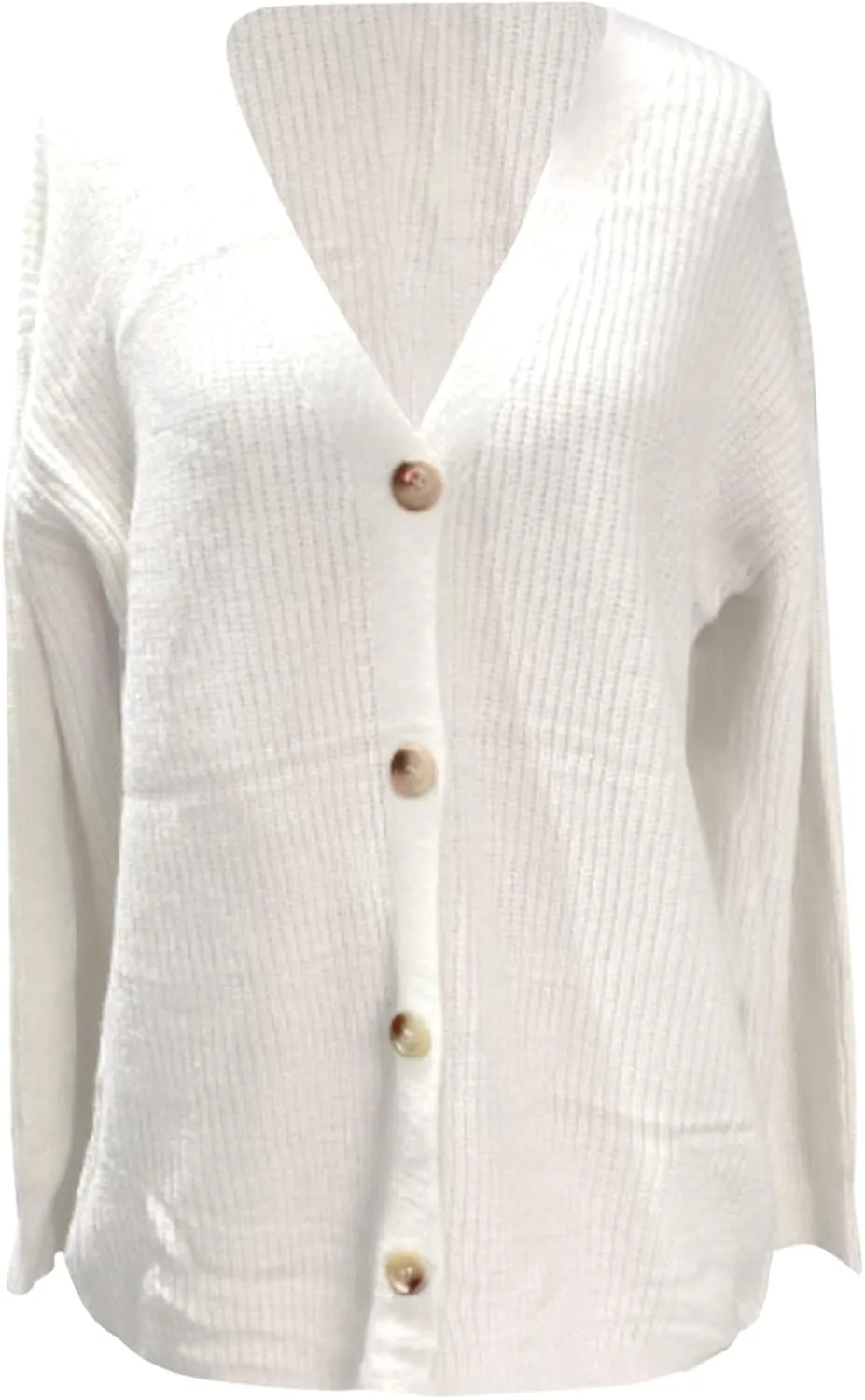 iLH Womens Leisure Knit Cardigan Oversized Button Down Lightweight Sweater Cardigan For Women Chunky Knit Cardigan