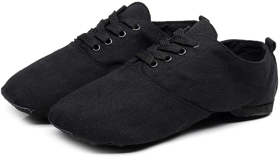 JUODVMP Women's Breathable Canvas Jazz Dance Shoes Lady Latin Yoga Ballroom Dance Shoes,Model TJDBFBJS