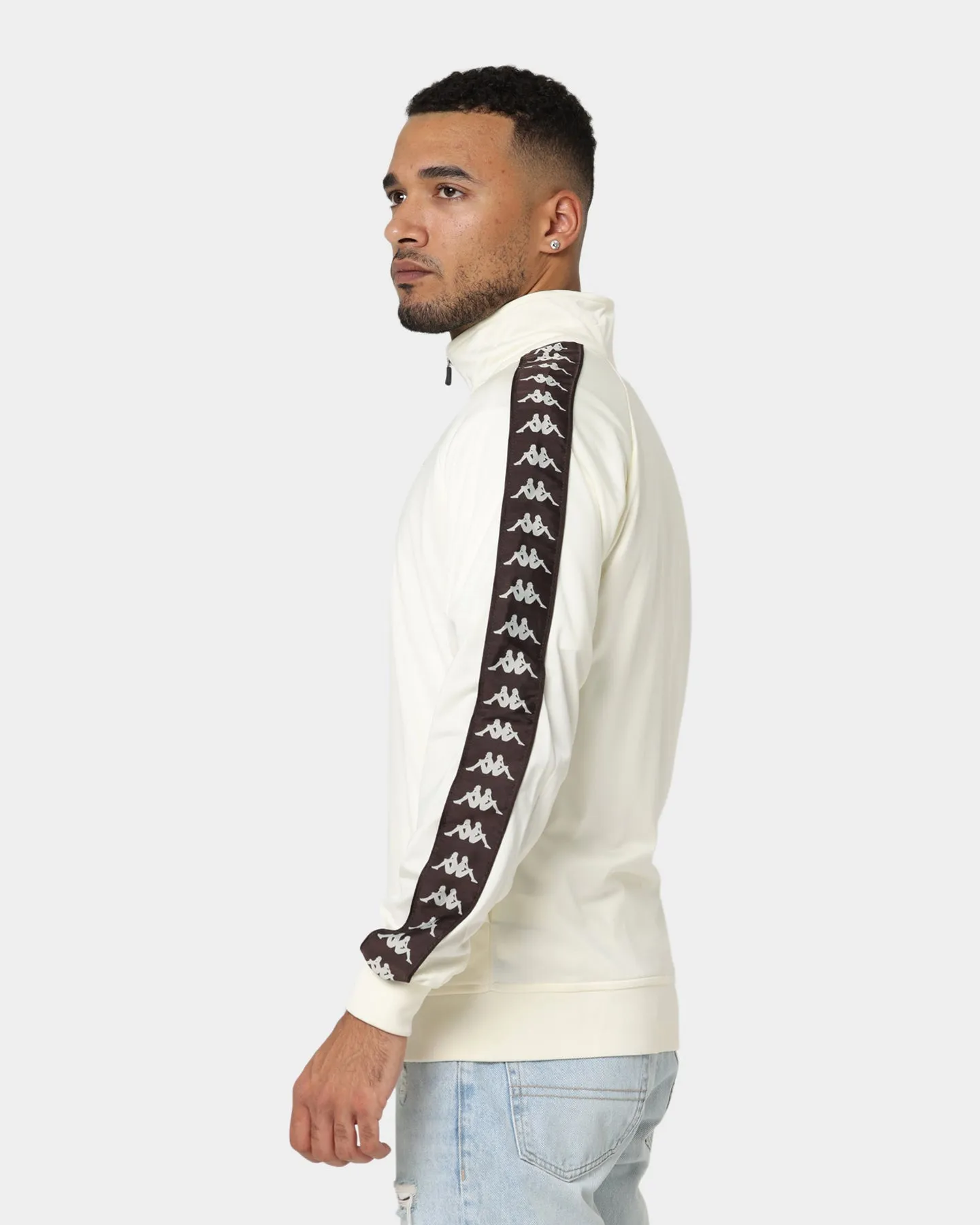 Kappa 222 Banda Anniston Slim Jacket White Cream/Brown