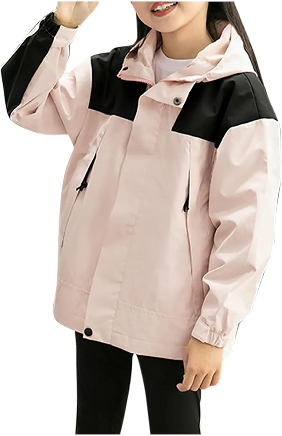 Kids Outdoor Jackets Windproof Hooded Rain Jacket Windbreaker Fashion Grils Boys' Casual Coats Outerwear