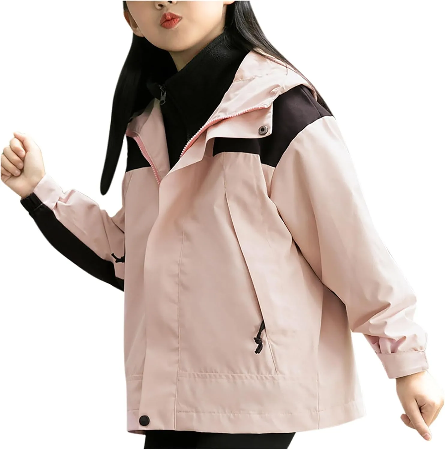 Kids Outdoor Jackets Windproof Hooded Rain Jacket Windbreaker Fashion Grils Boys' Casual Coats Outerwear