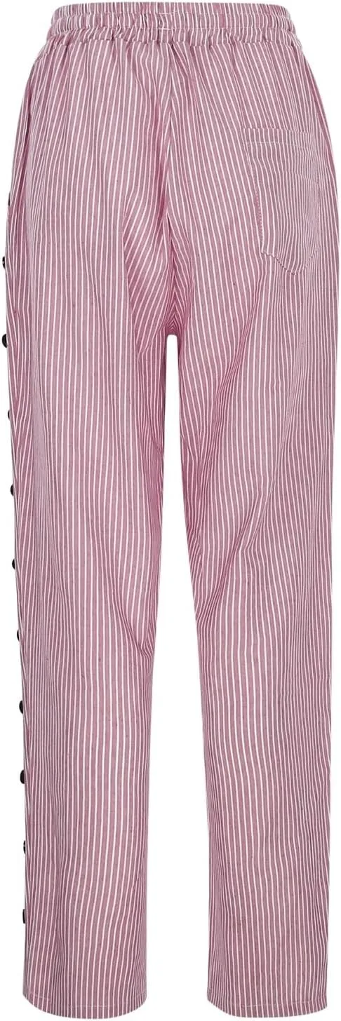 LCMTWX Linen Pants Women Waist Pants Drawstring Pants with Pockets Wide Leg Cropped Pants for Women Capri Pants 2025 Pants