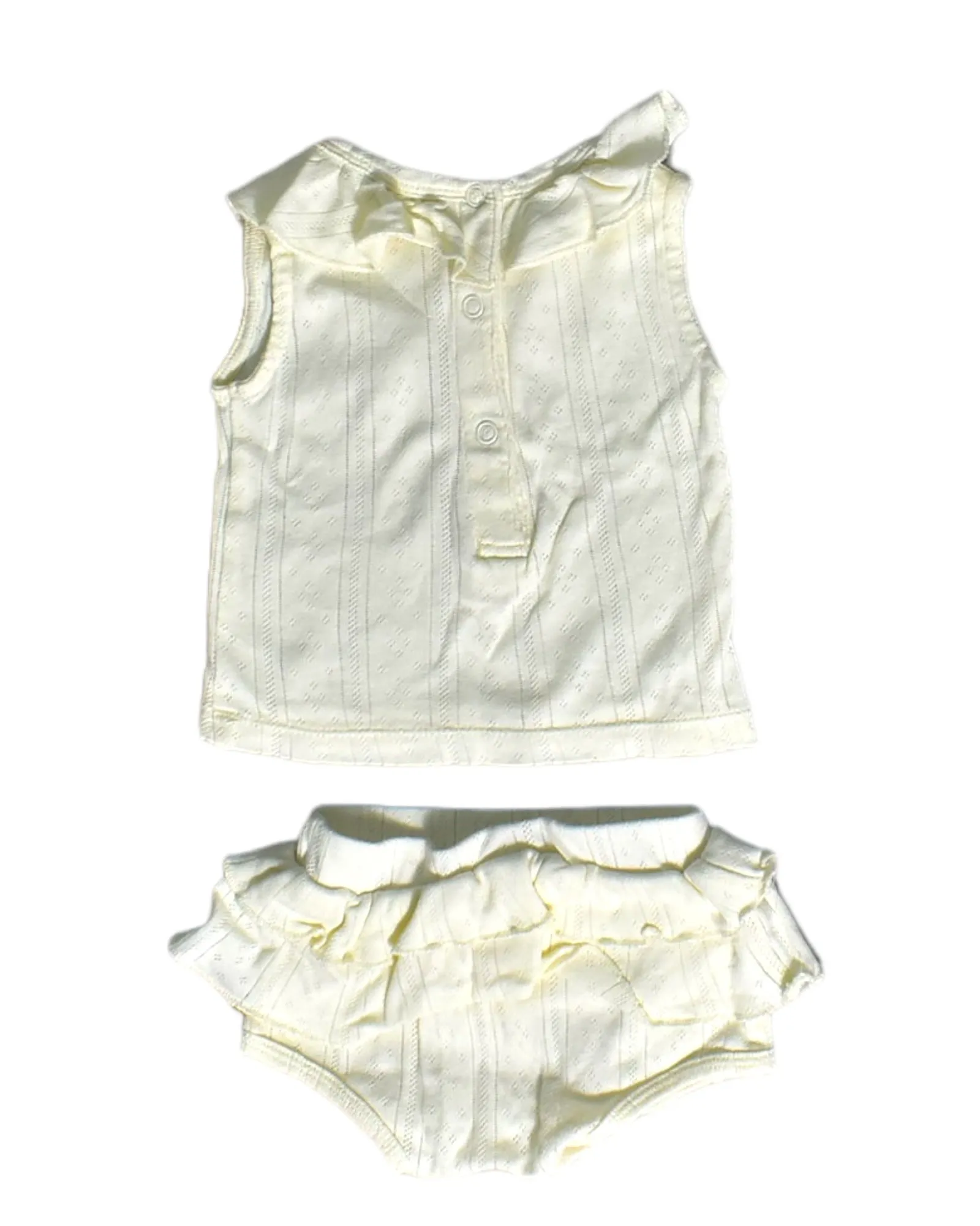 Le Petit Society Sleeveless Top and Bloomer Set 3-6M
