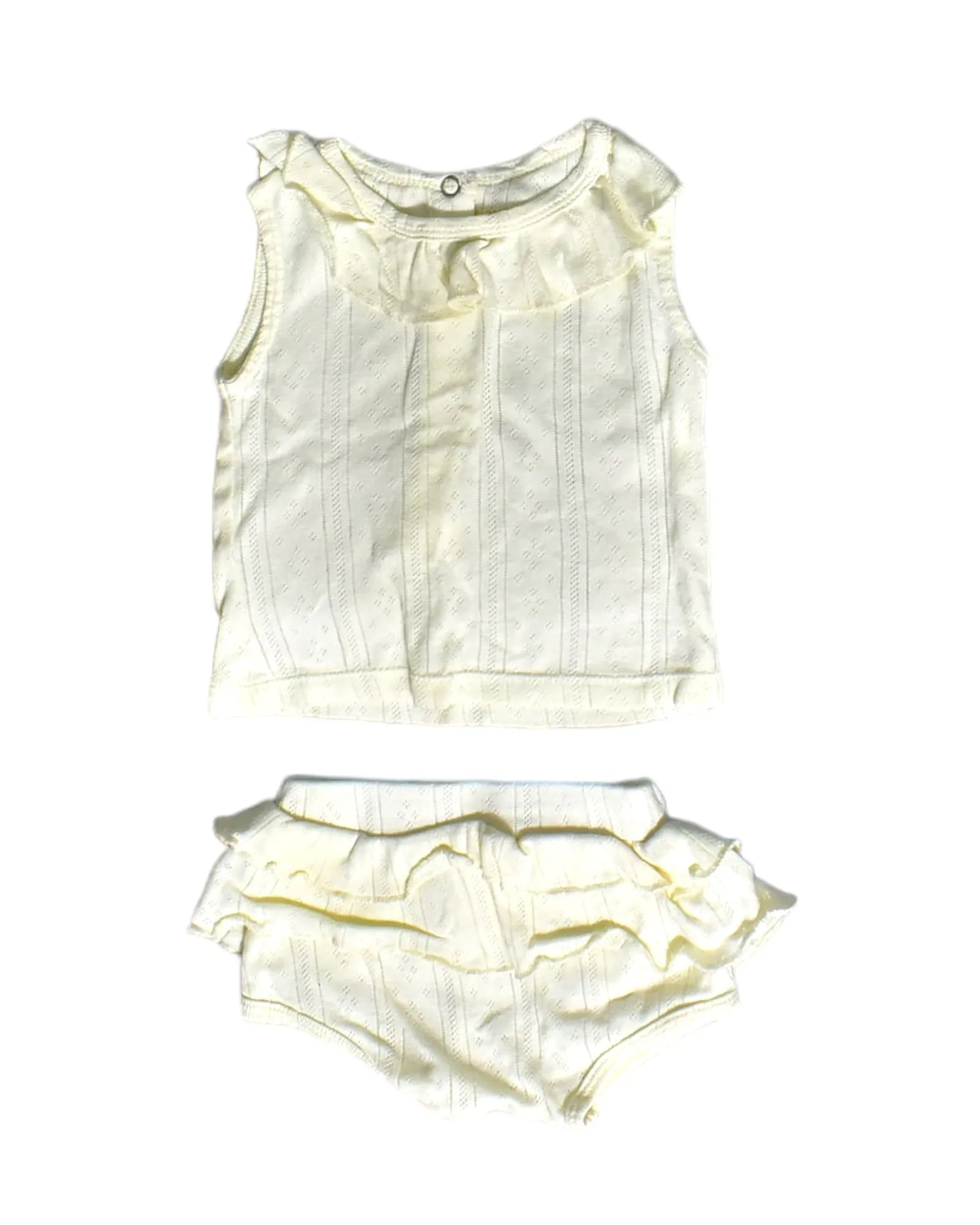 Le Petit Society Sleeveless Top and Bloomer Set 3-6M