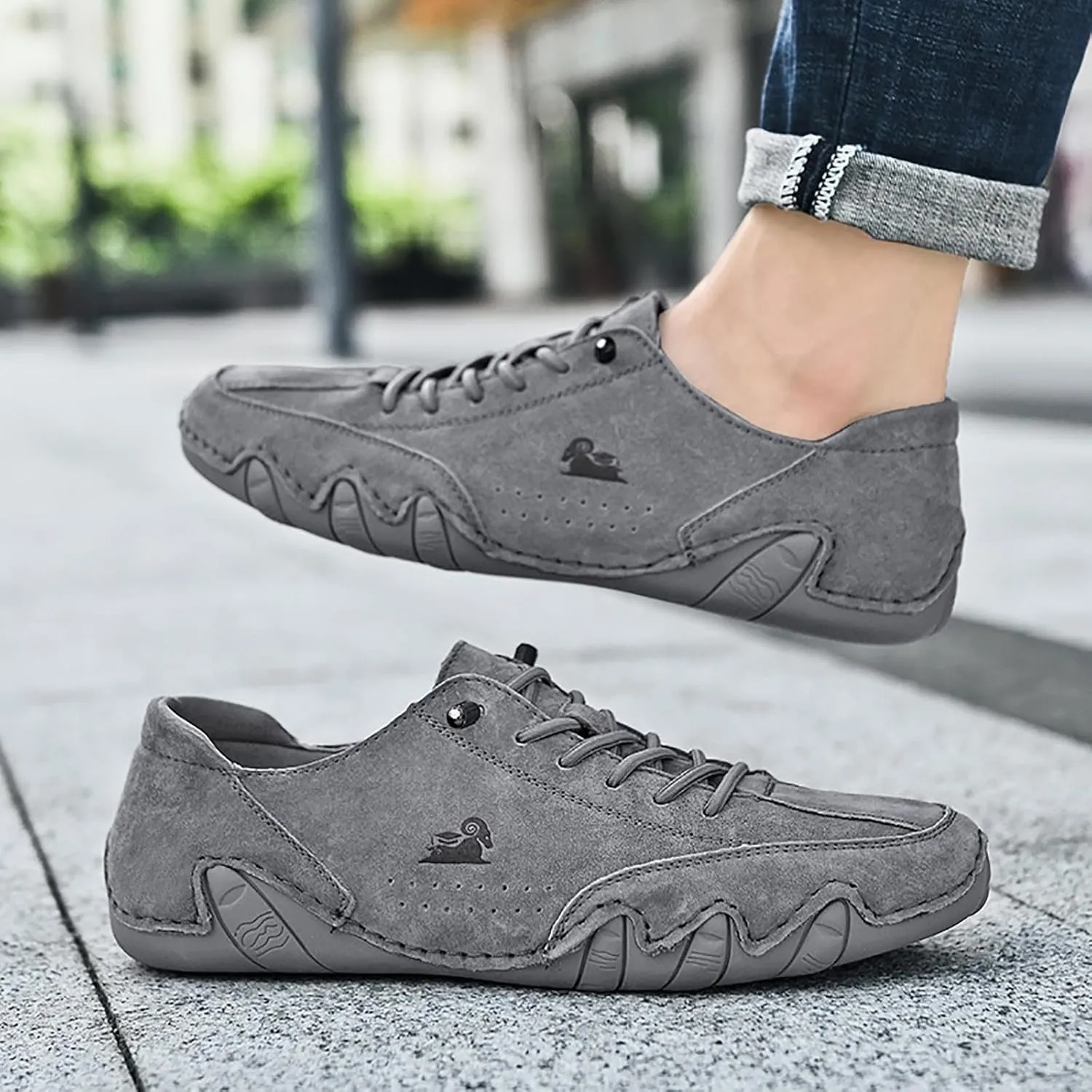 Men Leather Athletic Shoes Stylish and Durable Sports Sneakers Casual Shoes Sneaker Boots for Men Work