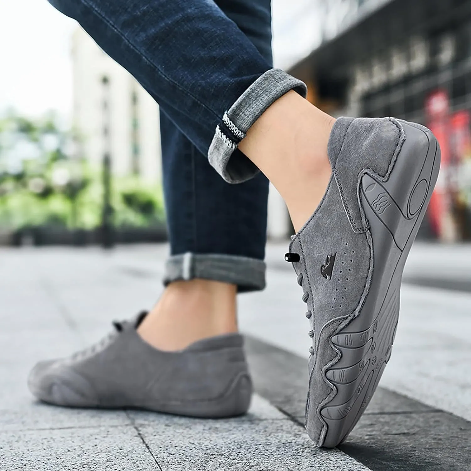 Men Leather Athletic Shoes Stylish and Durable Sports Sneakers Casual Shoes Sneaker Boots for Men Work
