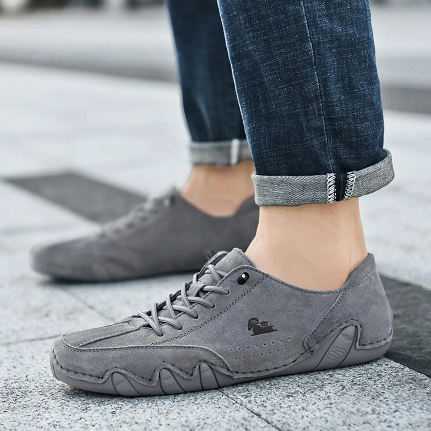 Men Leather Athletic Shoes Stylish and Durable Sports Sneakers Casual Shoes Sneaker Boots for Men Work
