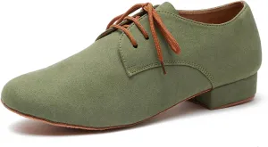 Mens Ballroom Dance Shoes for Latin Salsa Tango with Standard Block Low Heel