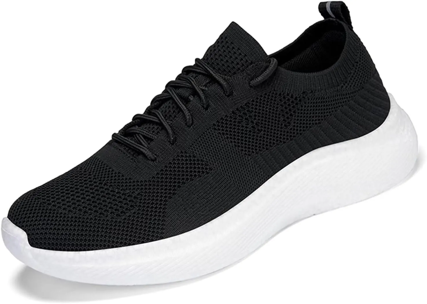 Men's Breathable Walking Shoes for Men Sneakers Lightweight Jogging Running Shoes Workout Sport Tennis Athletic Work Shoes for Women White Black White Men Size 11 /Women Size 12.5