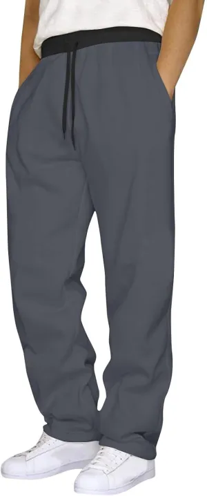 Mens Cargo Pants Men's Casual Pants Sweatpants Solid Color Running Fitness Pants Athletic Lounge Pants Sweat Pants