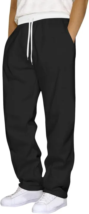 Mens Cargo Pants Men's Casual Pants Sweatpants Solid Color Running Fitness Pants Athletic Lounge Pants Sweat Pants
