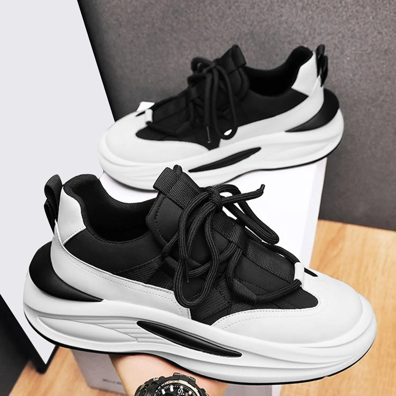 Men's Fashion Sneakers Mens Tennis Shoes Shoe for Men Sneaker for Men Mesh Lightweight Sneaker