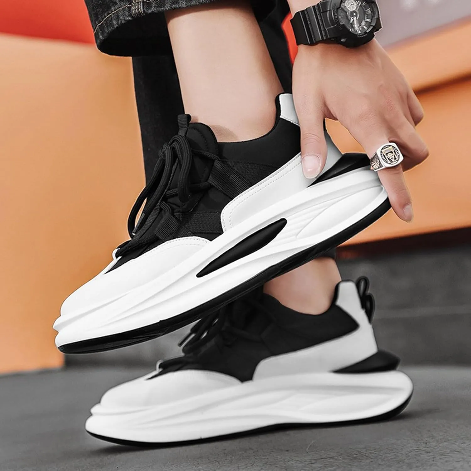 Men's Fashion Sneakers Mens Tennis Shoes Shoe for Men Sneaker for Men Mesh Lightweight Sneaker