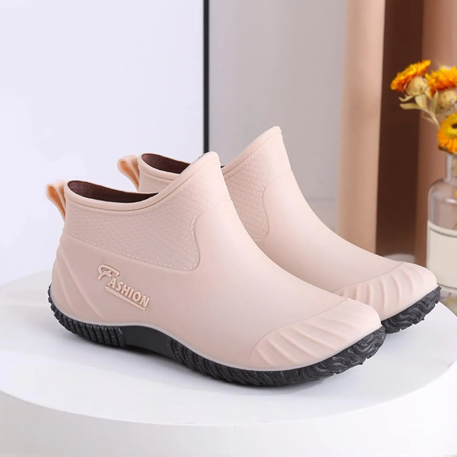 Men's Mid Length Rain Boots Rain Boots Water Boots Fishing Boots High-End Hand-Held Boots Snow Boots