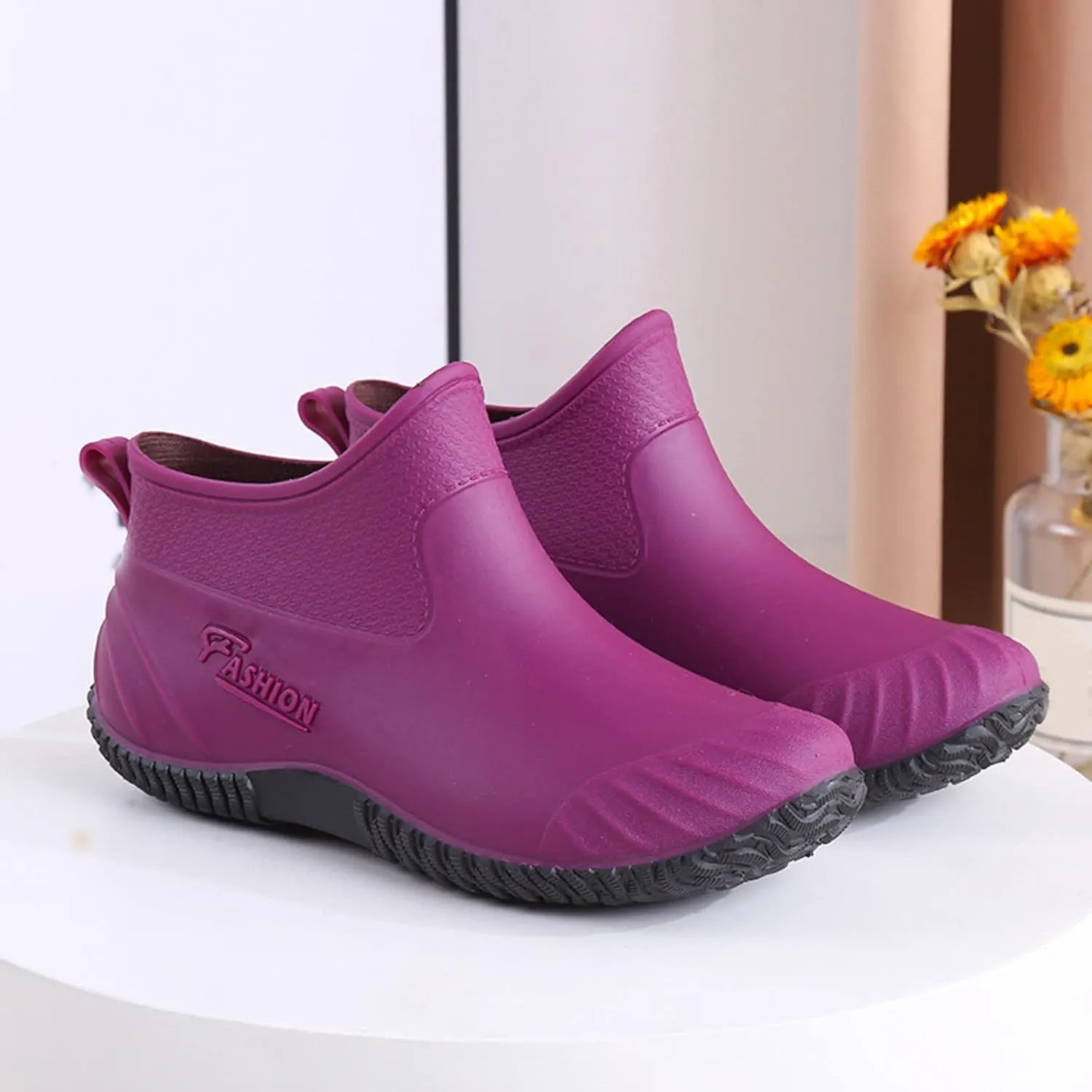 Men's Mid Length Rain Boots Rain Boots Water Boots Fishing Boots High-End Hand-Held Boots Snow Boots