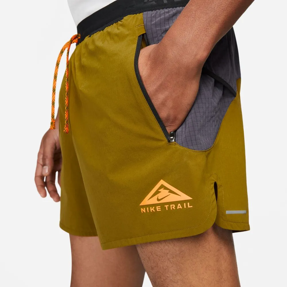 Mens Nike  Trail Second Sunrise DF 5in Shorts