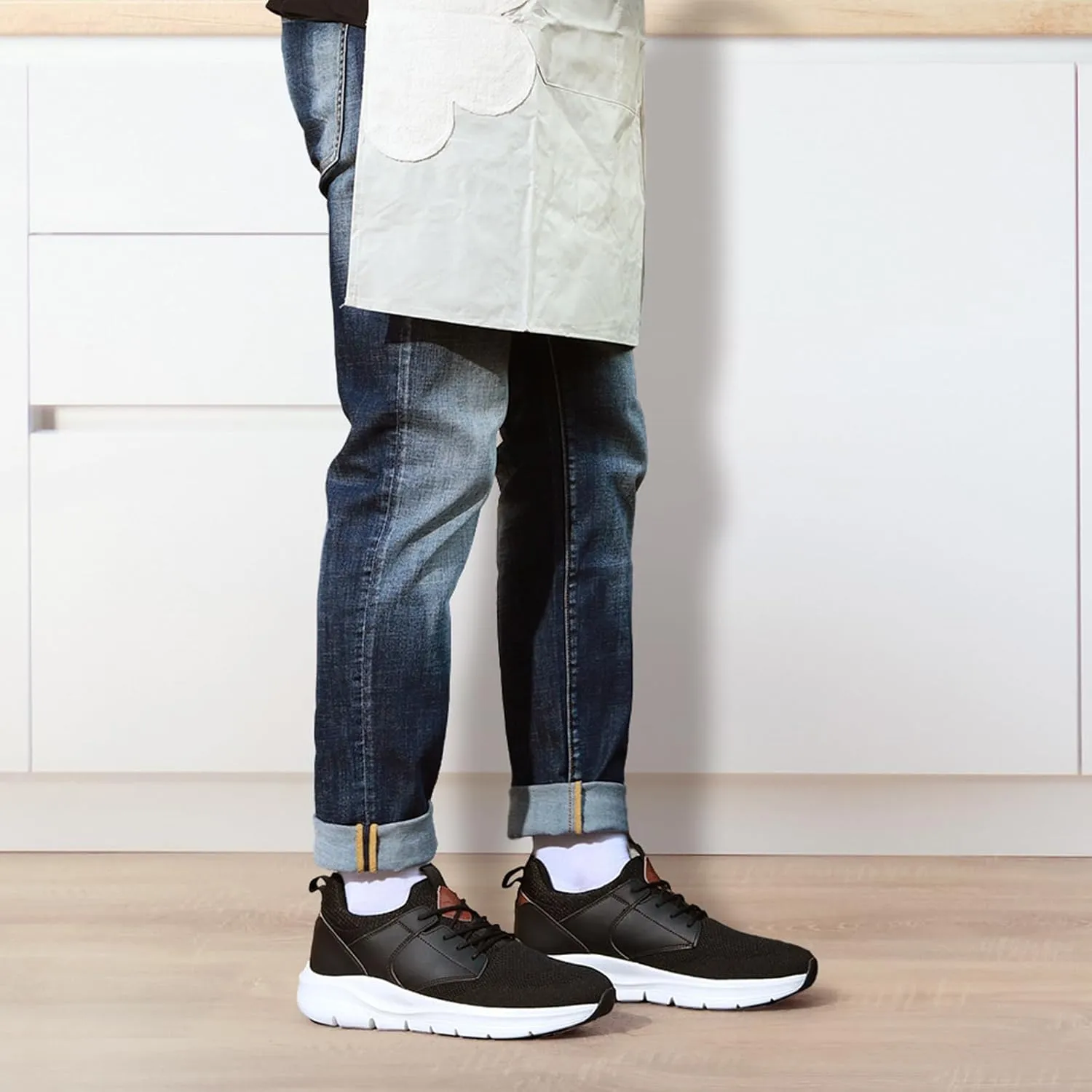 Mens Non Slip Work Whoes Slip Resistant Restaurant Waterproof Shoes Food Service Chef Kitchen Breathable Walking Sneakers