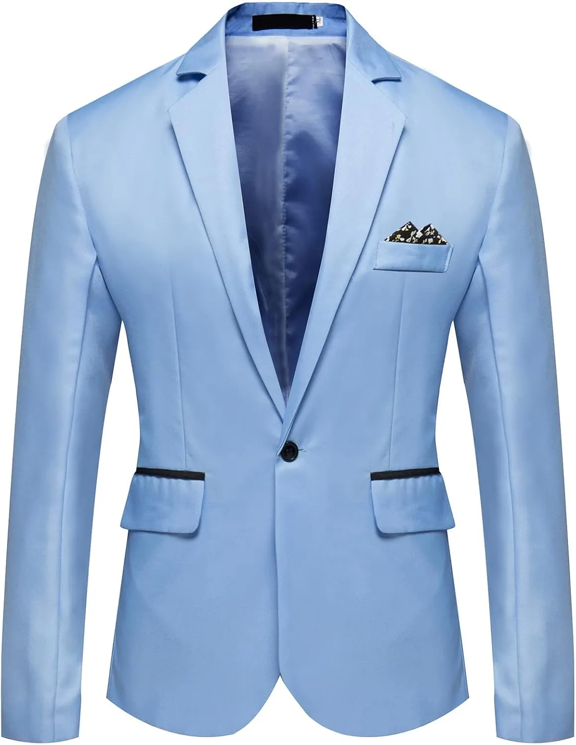 Mens Sports Jacket 2024 Business Solid Blouse Stylish Wedding Outwear Men's Coats Jackets Summer Suit For Men Blue