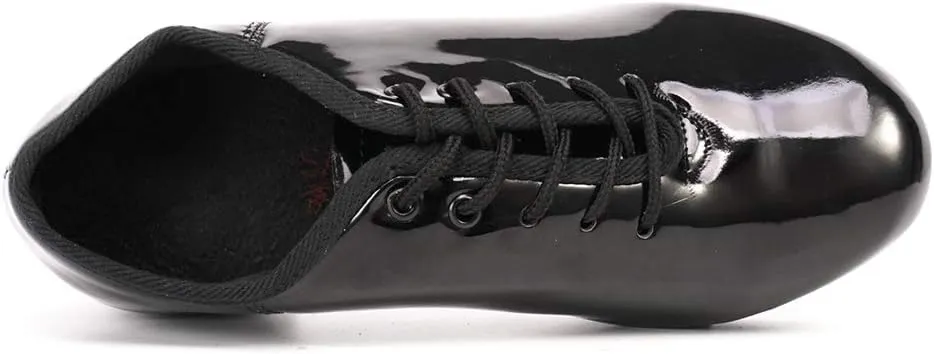 Men's Tap Shoes Jazz Lace Up Full Sole Tap Dancing Shoes