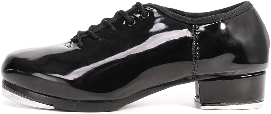 Men's Tap Shoes Jazz Lace Up Full Sole Tap Dancing Shoes