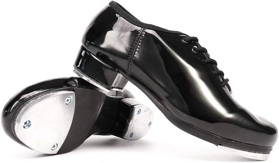 Men's Tap Shoes Jazz Lace Up Full Sole Tap Dancing Shoes