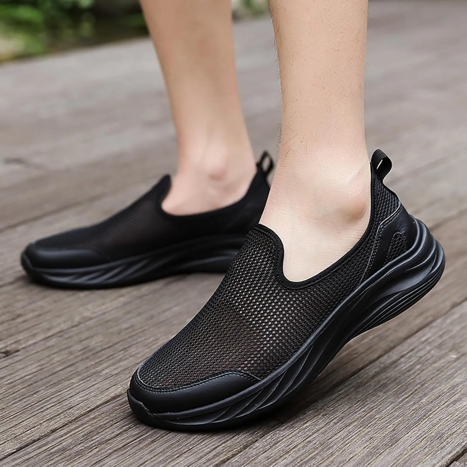 Mens Walking Shoes Men's Fashion Sneakers Slip on Shoe for Men Sneaker for Men Sport Breathable Sneaker