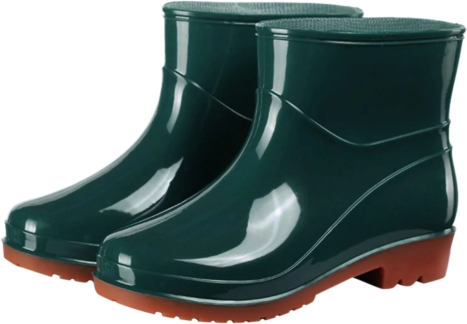 Men's Waterproof Rubber Rain Boots Fishing Boots Non-slip Rain Boots Outdoor Work Boots Lightweight Mid-calf Boots