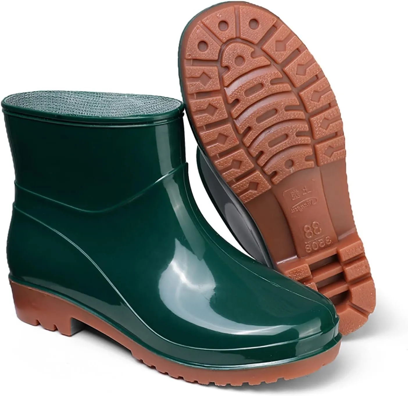 Men's Waterproof Rubber Rain Boots Fishing Boots Non-slip Rain Boots Outdoor Work Boots Lightweight Mid-calf Boots