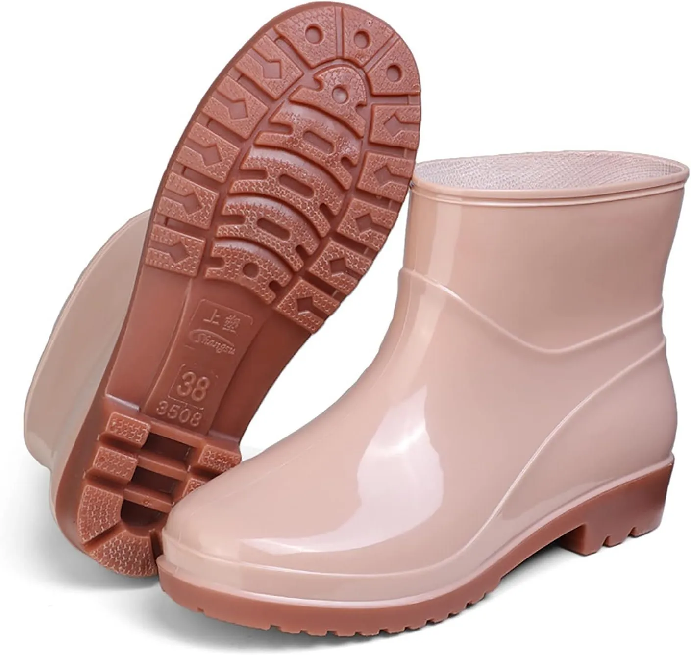 Men's Waterproof Rubber Rain Boots Fishing Boots Non-slip Rain Boots Outdoor Work Boots Lightweight Mid-calf Boots