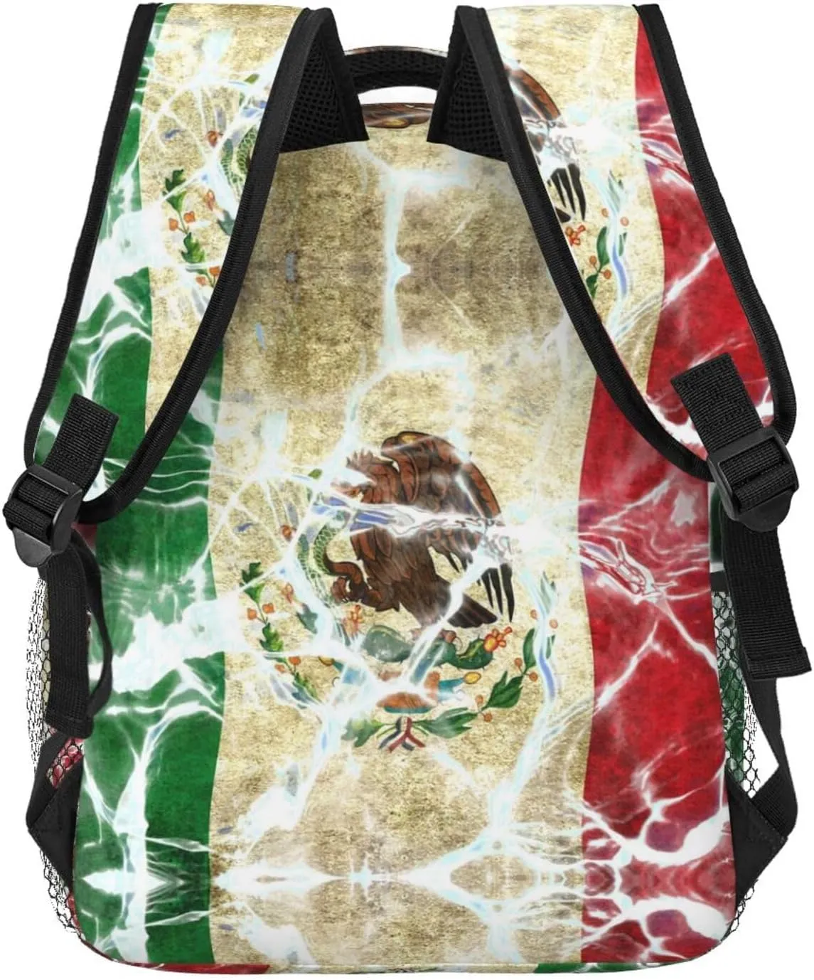 Mexico Mexican Flag Backpacks Cute Laptop Bookbag Computer Bag Hiking Travel Daypack for Women Men