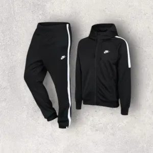 NIKE POLY TRACKSUIT - BLACK/WHITE