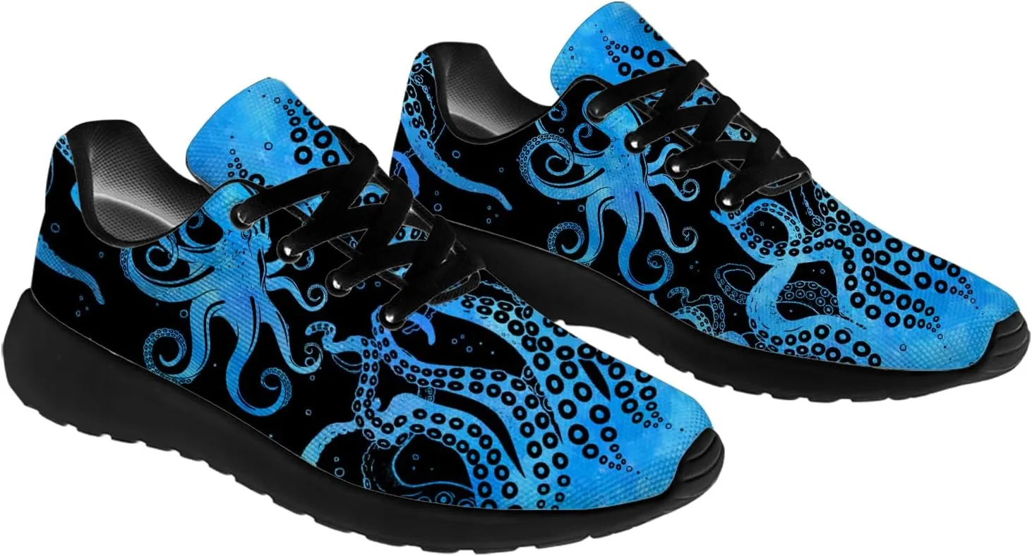 Octopus Shoes Women's Men's Running Tennis Shoes Fashion Sneakers Octopus Gifts for Women Men