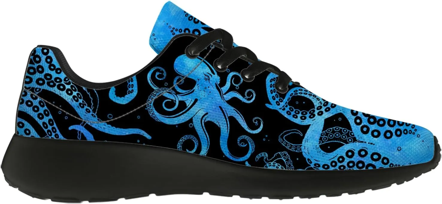 Octopus Shoes Women's Men's Running Tennis Shoes Fashion Sneakers Octopus Gifts for Women Men
