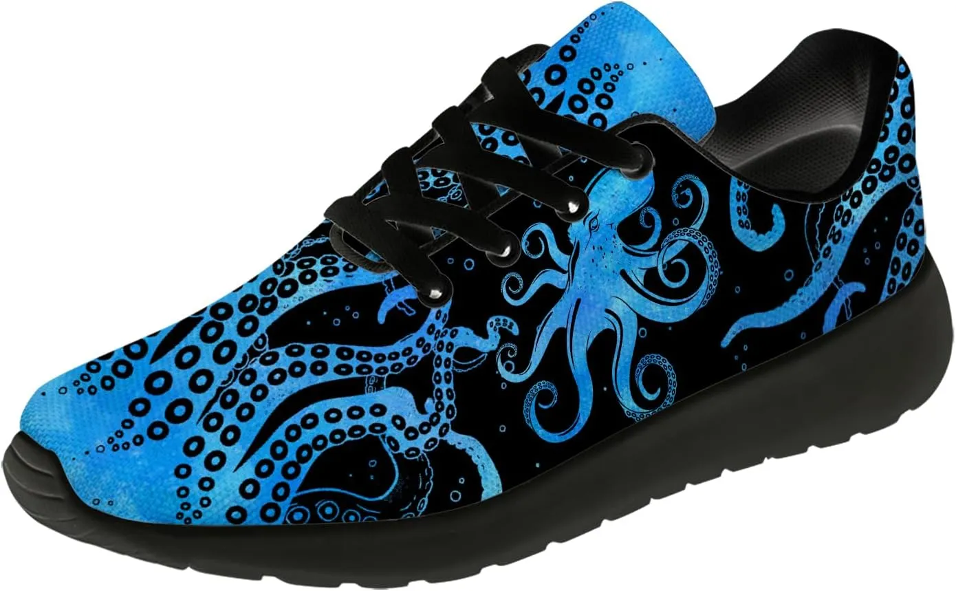 Octopus Shoes Women's Men's Running Tennis Shoes Fashion Sneakers Octopus Gifts for Women Men