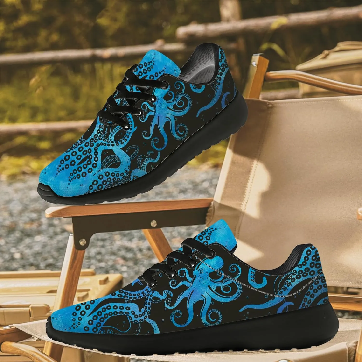 Octopus Shoes Women's Men's Running Tennis Shoes Fashion Sneakers Octopus Gifts for Women Men