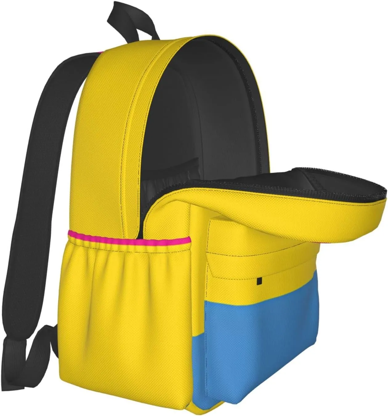 Pansexual Pride Flag Laptop Backpack Shoulder Bag Laptop Pack Travel Backpacks Commuter Back Pack Casual Daypack Bags With Side Pockets