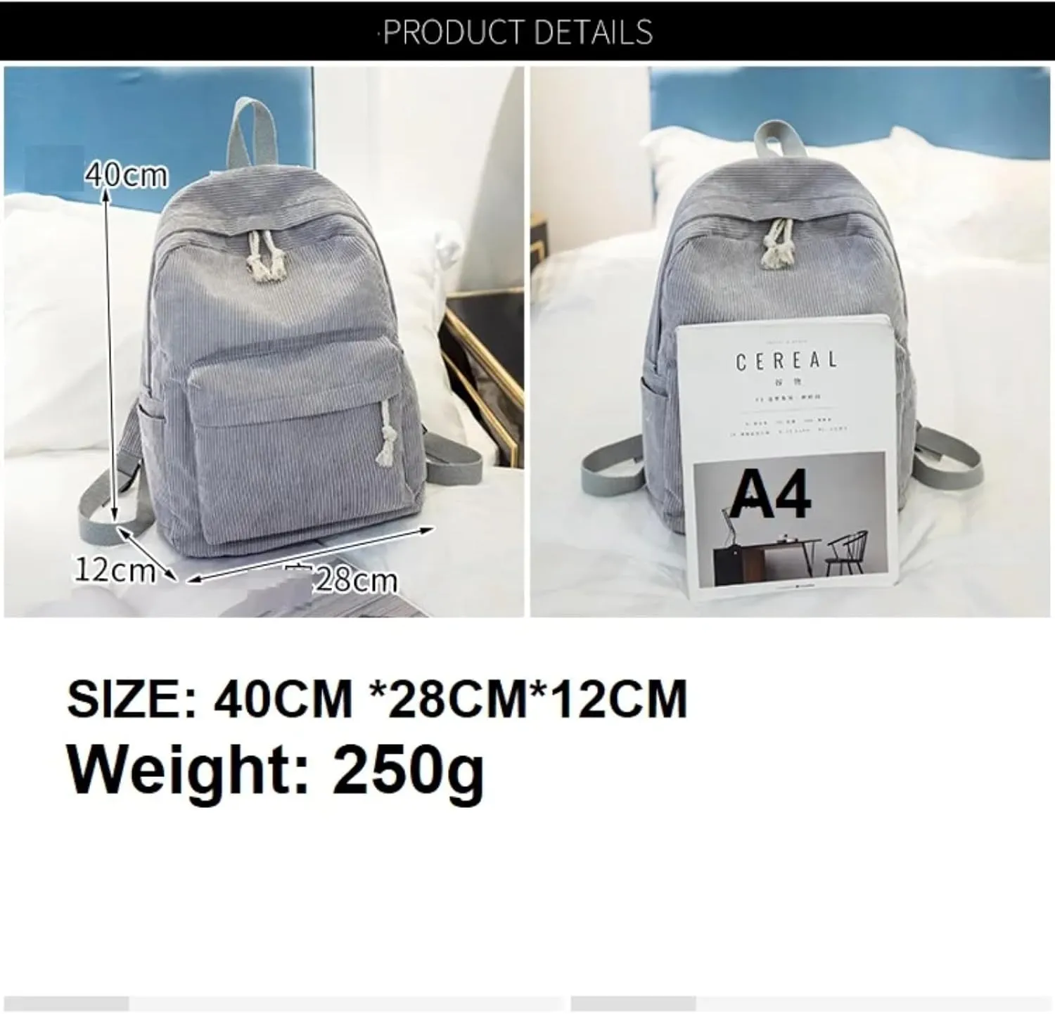 Personalized Corduroy Backpack Casual College Backpack Lightweight Travel Backpack Custom Embroidery School Backpack with Name Laptop Backpacks College Shoulder Bag (aqua,custom)