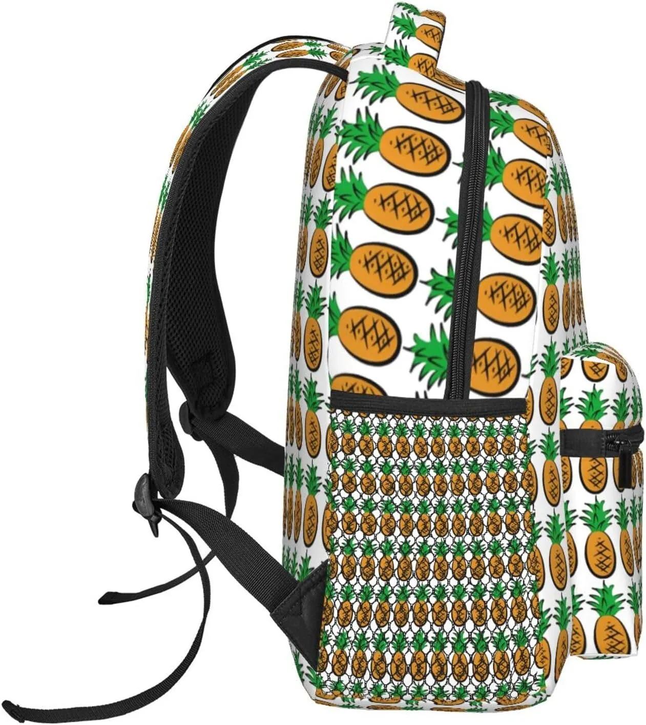 Pineapple Travel Laptop Backpack for Women Lightweight College Backpack Adjustable Fits 15.6 Inch Laptop Bag Waterproof for Gym, Men