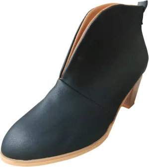 SBGMoSJ Boots for Women Ankle Booties Wide Black Boots for Women Ankle Booties Black Booties for Women Low Heel Round Toe Womens Brown Booties And Ankle Boots Women's Boots Ankle Lace Up