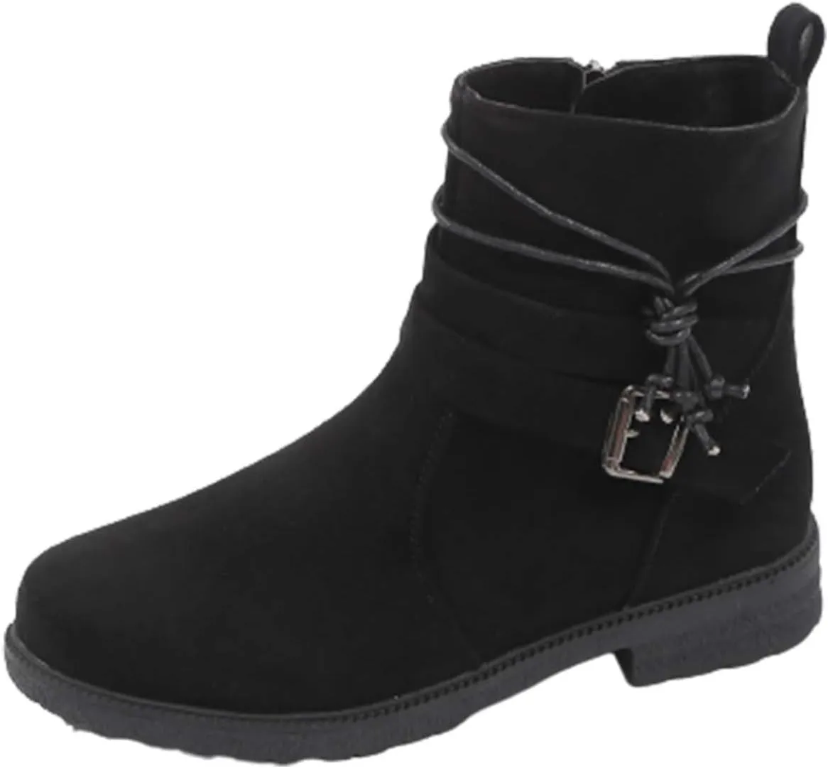 SBGMoSJ Extra Wide Calf Wedge Boots White Western Booties Women Ankle Boots Black Heeled Combat Boots Knee High Brown Calf High Boots for Women Flat Womens Mid Calf Combat Boots Brown