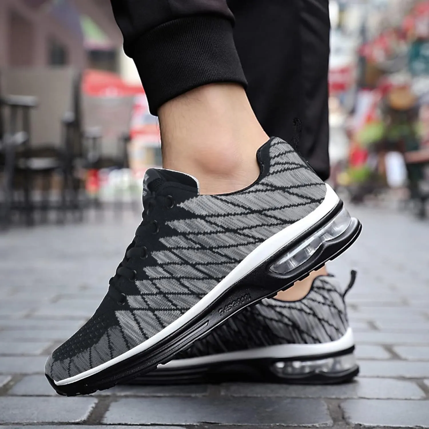 Shoes Men White Shoes Men Men's Hands Free Slip On Sneaker Mens Casual Sneakers Slip on Walking Blade Tennis Black Weight Lifting