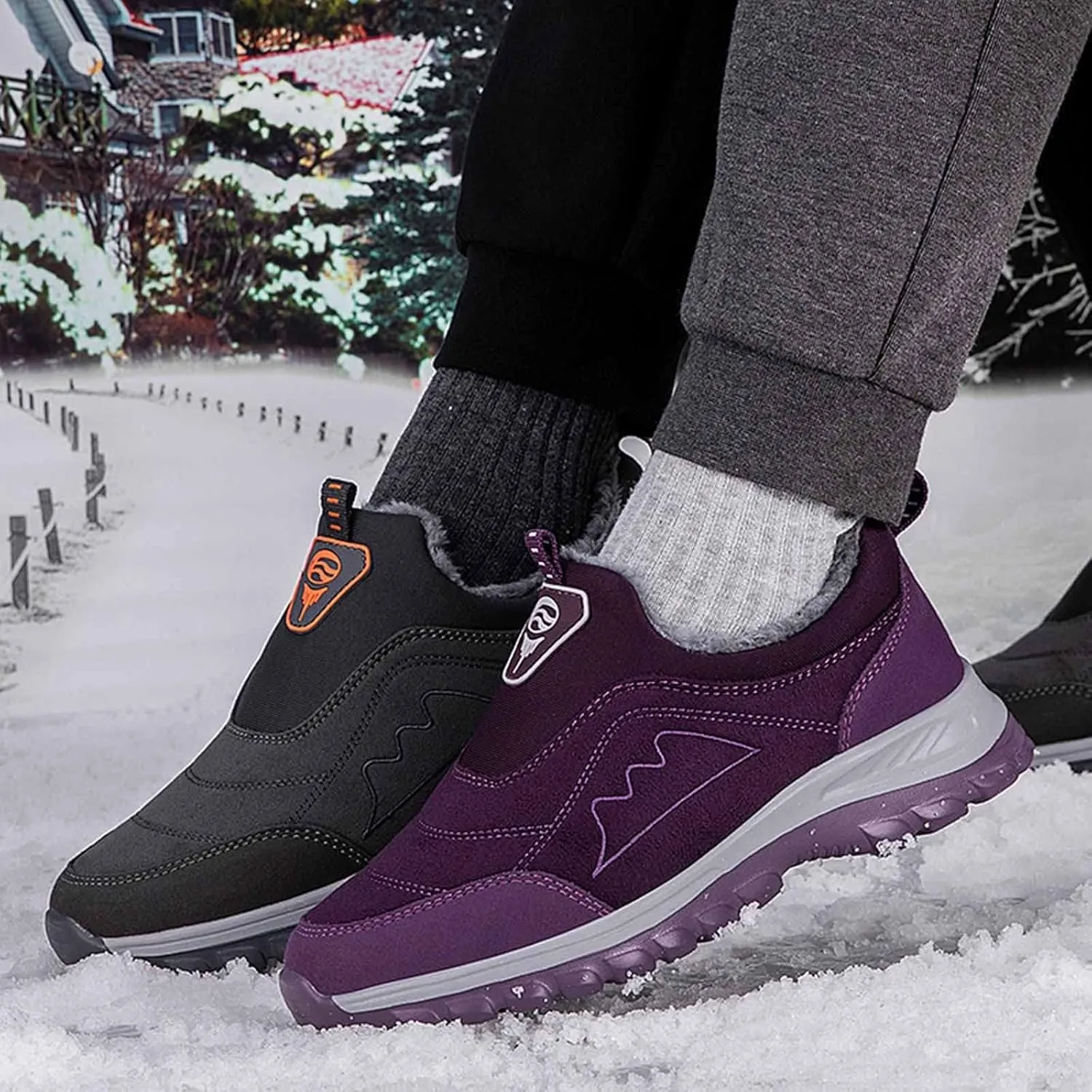 Slip on Winter Boots for Women Wide Woman Snow Boots Size 12 Fur Boots for Women Winter Y2k Winter White Ankle Boots for Women Botas Para El Frio De Mujer Elegantes