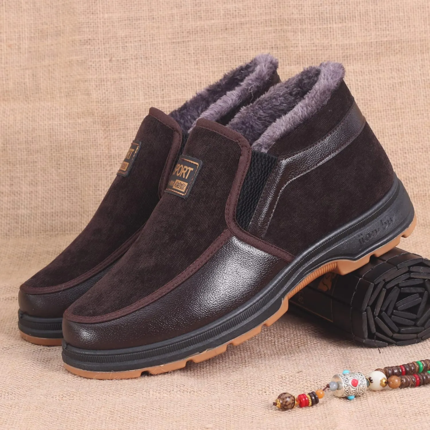 Snow Boots for Women Cute Water Shoes for Women Size 8 Snow Boots Winter Ankle Shoes for Women Waterproof Snow Snowboard Boots Women Womens Dress Waterproof Leather Ankle Boots Black