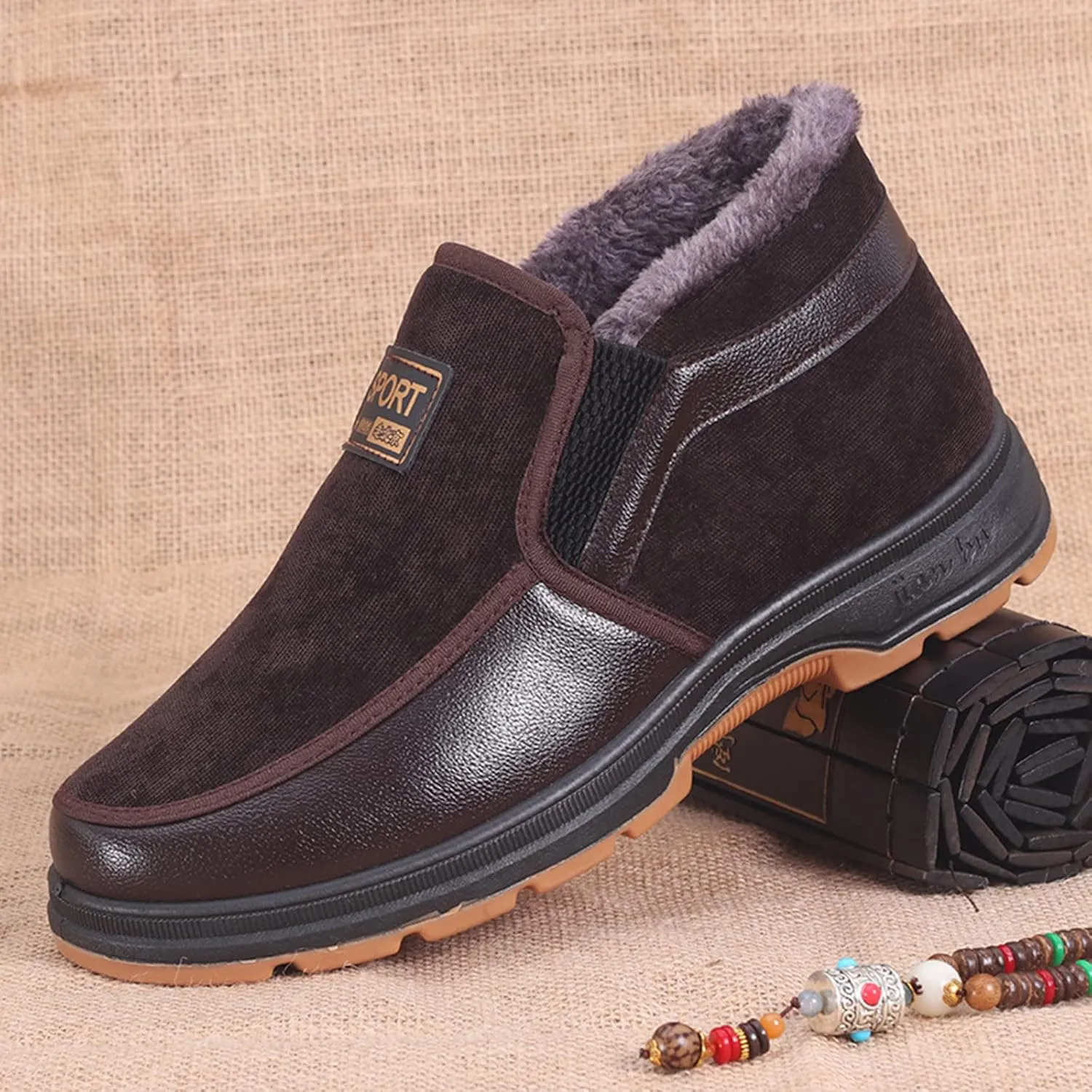 Snow Boots for Women Cute Water Shoes for Women Size 8 Snow Boots Winter Ankle Shoes for Women Waterproof Snow Snowboard Boots Women Womens Dress Waterproof Leather Ankle Boots Black