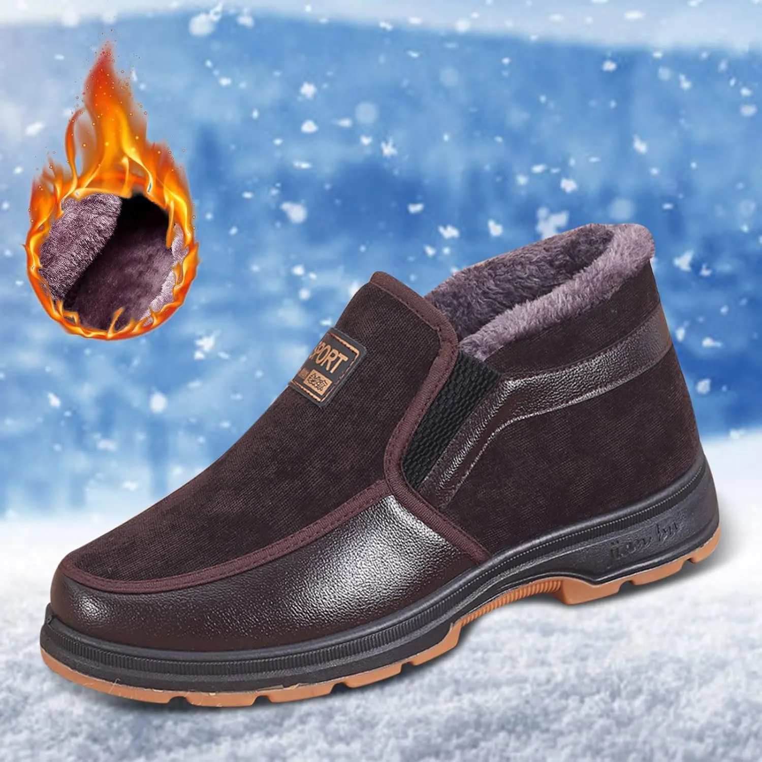 Snow Boots for Women Cute Water Shoes for Women Size 8 Snow Boots Winter Ankle Shoes for Women Waterproof Snow Snowboard Boots Women Womens Dress Waterproof Leather Ankle Boots Black