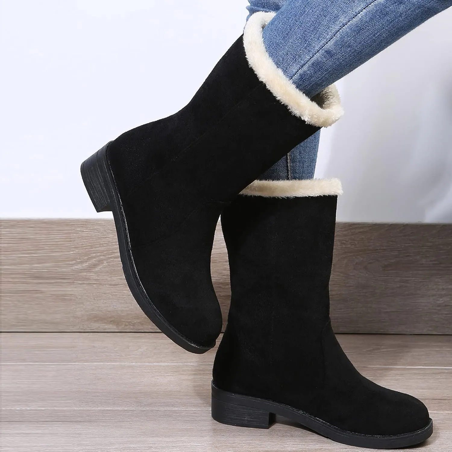 Snow Boots for Women Waterproof Insulated Tall Snow Boots for Women Waterproof 8.5 Winter Waterproof Booties Women Ankle Boots Winter Boots for Women Waterproof Botas De Invierno